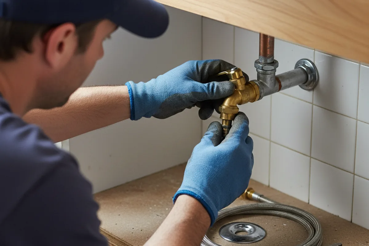 Shutoff valve and fitting work during Repiping in Spiro